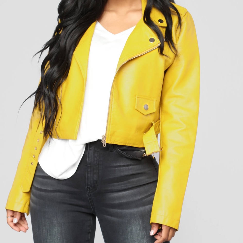 Fashion Nova faux leather jacket